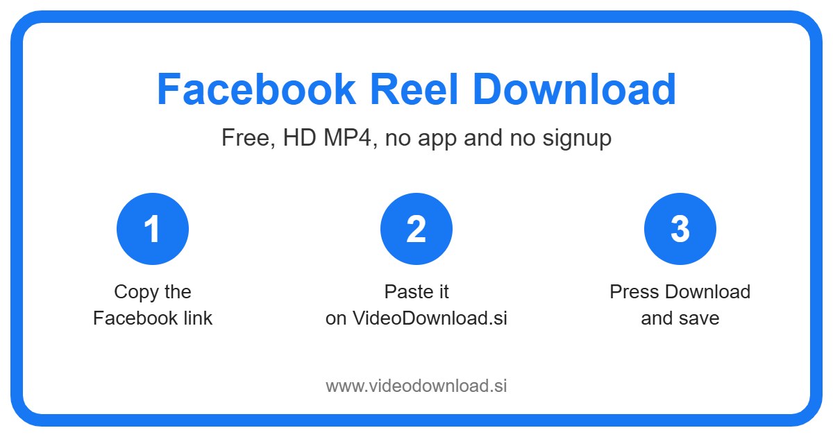 facebook reel download in 3 steps