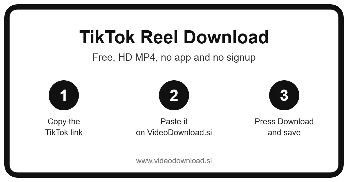 tiktok reel download in 3 steps